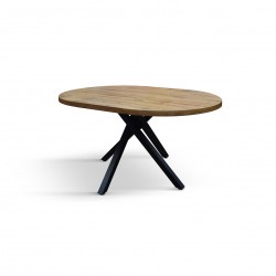 Tavolo rotondo legno rustico cmø100h.75 aperto cm 100x140h.75 nuovo art.2220 consegna gratuita-arredamentishop.it  Tempesta O...