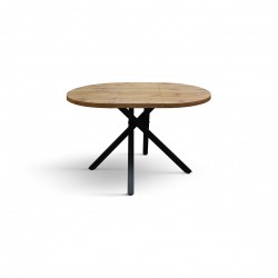 Tavolo rotondo legno rustico cmø100h.75 aperto cm 100x140h.75 nuovo art.2220 consegna gratuita-arredamentishop.it  Tempesta O...