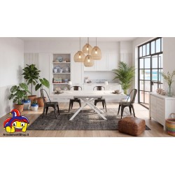 Tavolo 140 x 90 allungabile cm 180/220 olmo perla art.2113 consegna gratuita-arredamentishop.it  Tempesta Offerte mobili 395,...