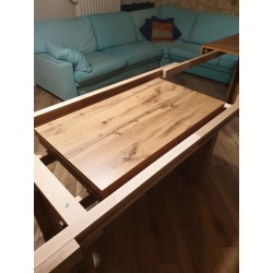Tavolo massiccio rovere naturale cm 160x90h.76 allungabile cm 410x90h.76 nuovo art.1683 consegna gratuita-arredamentishop.it ...