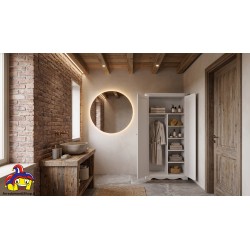 Armadio Ripostiglio Multiuso in Legno Bianco Opaco Nuovo Codice Art. 1520 - ArredamentiShop.it  Tempesta Offerte mobili 320,0...