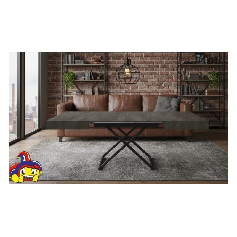 Tavolino trasformabile cm 120x80h.30 aperto cm 220x80h.77 nuovo art.1784 consegna gratuita-arredamentishop.it  Tempesta Offer...