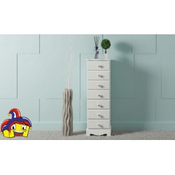 Cassettiera alta e stretta bianca cm 29,5x23h.89 art.50259 nuova consegna gratuita-arredamentishop.it  AD TREND Offerte mobil...
