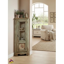 Angoliera dipinta a mano cm lato 35h.116 legno massello nuova art.1333A consegna gratuita-arredamentishop.it  Zanini Offerte ...