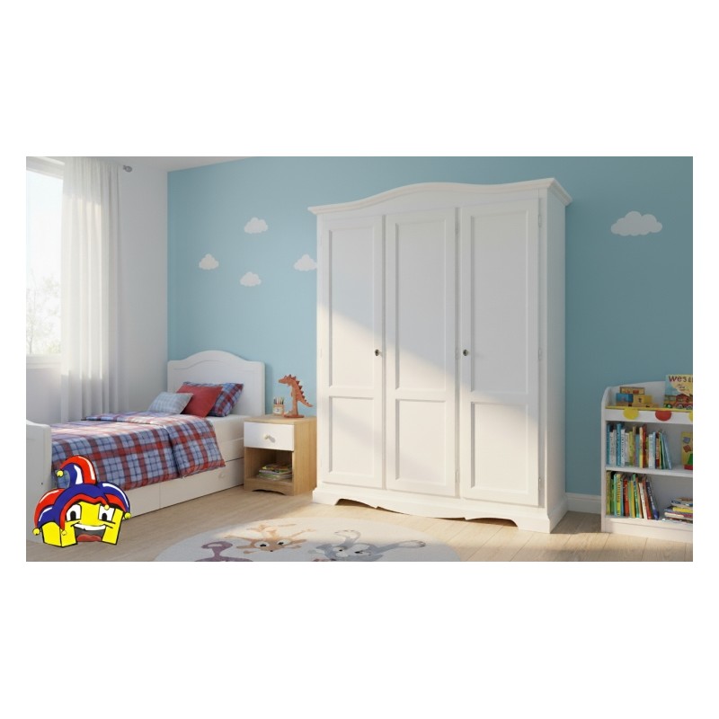 Armadio 3 ante battenti bianco opaco cm 158x56h.197 nuovo art.1313 consegna gratuita-arredamentishop.it  Tempesta Offerte mob...
