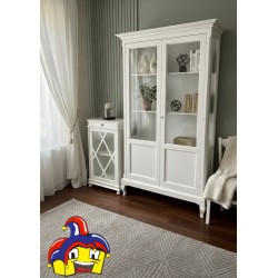 Vetrina 2 ante bianca cm 126x44h.207 nuova art.1423 consegna gratuita-arredamentishop.it  Tempesta Offerte mobili 510,00 € 51...