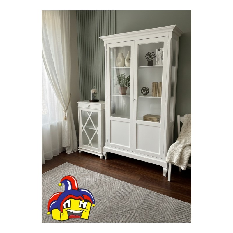 Vetrina 2 ante bianca cm 126x44h.207 nuova art.1423 consegna gratuita-arredamentishop.it  Tempesta Offerte mobili 510,00 € 51...
