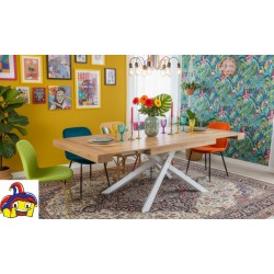 Tavolo allungabile rovere naturale cm 160x90h.77 aperto cm 210/260 nuovo art.1616 consegna gratuita-arredamentishop.it  Tempe...