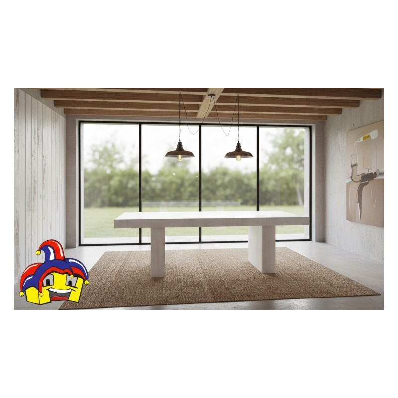 Tavoli con prolunghe art.1677 cm 180x100h.76 aperto cm 480 nuovo consegna gratuita-arredamentishop.it  Tempesta Offerte mobil...
