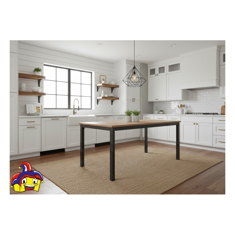 Tavolo allungabile 140 x 80 h.78 aperto cm 200 nuovo art.798 consegna gratuita-arredamentishop.it  Tempesta Offerte mobili 23...