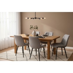 Sedie velluto grigie set 4 pezzi nuove art.101974 consegna gratuita-arredamentishop.it  AD TREND Offerte mobili 210,00 € 210,...