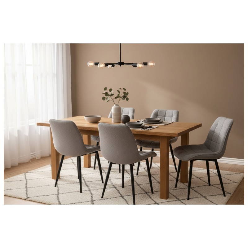 Sedie velluto grigie set 4 pezzi nuove art.101974 consegna gratuita-arredamentishop.it  AD TREND Offerte mobili 210,00 € 210,...