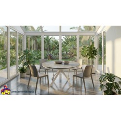 Sedie moderne grigie set 4 pezzi cm 48x48h.84 nuove art.2082 consegna gratuita-arredamentishop.it  Tempesta Offerte mobili 13...