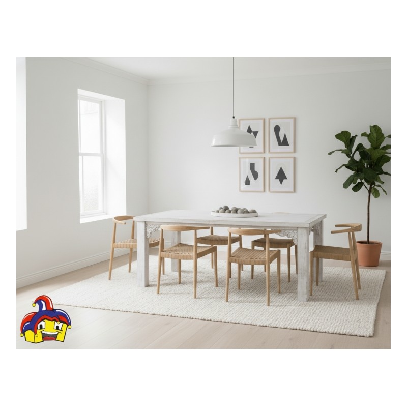 Shabby chic tavoli art.101074 tavolo in legno cm 160x80h.76 fisso nuovo consegna gratuita-arredamentishop.it  AD TREND Offert...