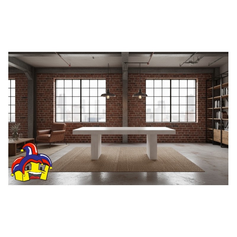 Tavolo bianco consumato cm160x90h.76 allungabile 410x90 nuovo art.1676 consegna gratuita-arredamentishop.it  Tempesta Offerte...
