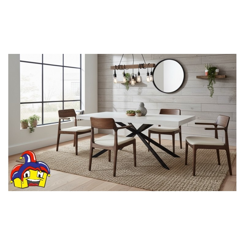 Tavolo moderno cucina cm 160x90h.74 allungabile cm 200/240 art.2273 nuovo consegna gratuita-arredamentishop.it  Tempesta Offe...