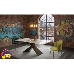 Tavolo ceramica allungabile art.2062 cm 180x90h.76 aperto cm 220/260 nuovo consegna gratuita-arredamentishop.it  Tempesta Off...
