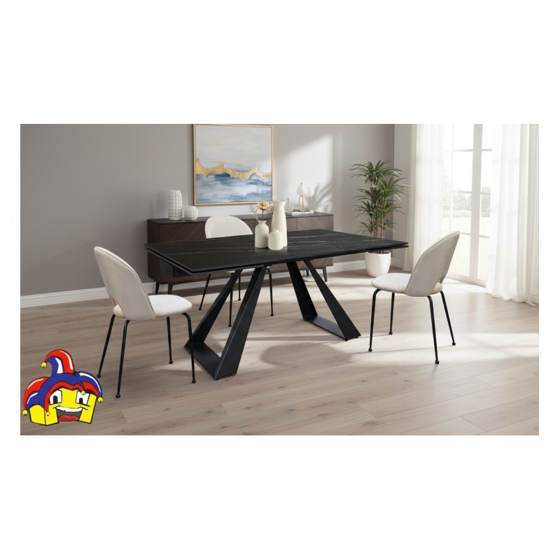 Tavolo in ceramica allungabile cm 160x90h.76 aperto cm 200/240 art.1988 nuovo consegna gratuita-arredamentishop.it  Tempesta ...