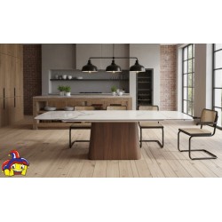 Tavolo in gres porcellanato cm 160x90h.76 aperto cm 200/240 nuovo art.2121 consegna gratuita-arredamentishop.it  Tempesta Off...