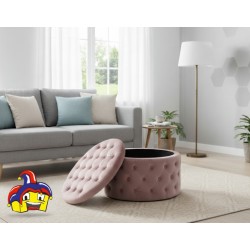 Pouf contenitore rosa cipria cm 70h.42 nuovo art.74386 consegna gratuita-arredamentishop.it  AD TREND Offerte mobili 115,00 €...