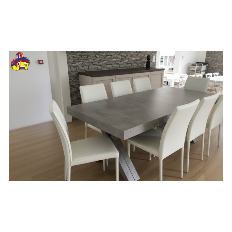 Sedie ecopelle bianche set 4 pezzi cm 43x53h.92 nuove art.709 consegna gratuita-arredamentishop.it  Tempesta Offerte mobili 2...
