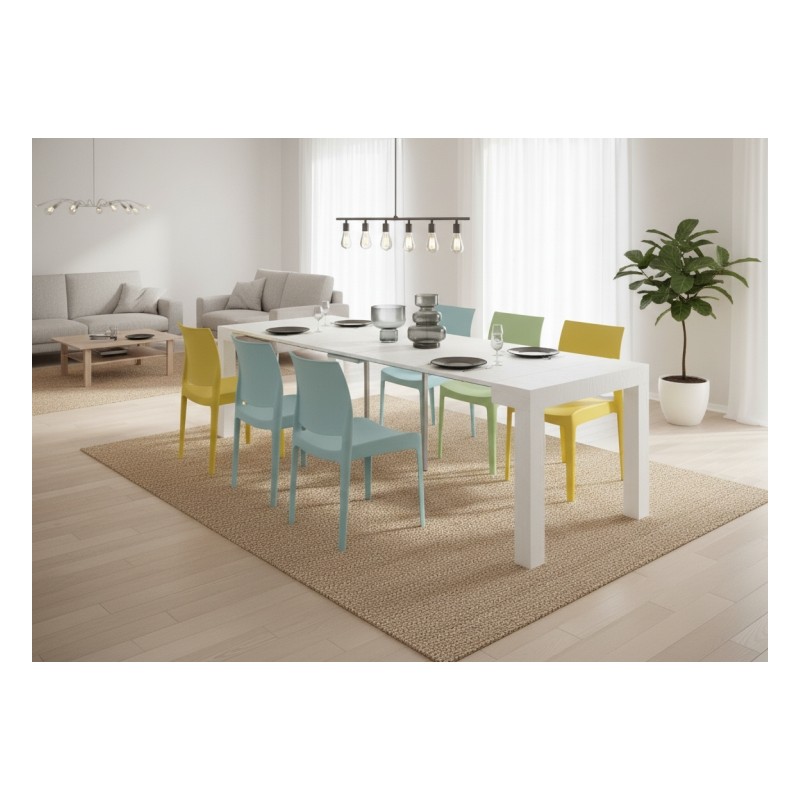 Tavoloconsolle allungabile 3 metri cm 90x45h.76 aperto cm 90x300 nuovo art.1980 consegna gratuita-arredamentishop.it  Tempest...