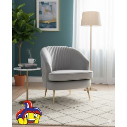 Poltrona velluto grigio cm 68x72h.80 nuova art.71581 consegna gratuita-arredamentishop.it  AD TREND Offerte mobili 178,00 € 1...