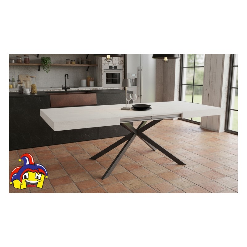 Tavolo cucina moderno cm 140x90h.74 aperto cm 180/220 nuovo art.2265 consegna gratuita-arredamentishop.it  Tempesta Offerte m...