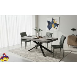Tavolo industriale allungabile cm 160x90h.77 aperto cm 210/260 nuovo art.1613 consegna gratuita-arredamentishop.it  Tempesta ...