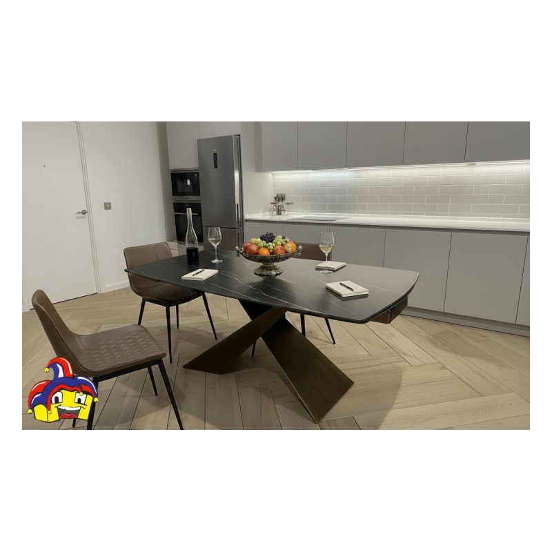 Tavoli in ceramica art.2063 cm 180x90h.76 aperto cm 220/260 nuovo consegna gratuita-arredamentishop.it  Tempesta Offerte mobi...