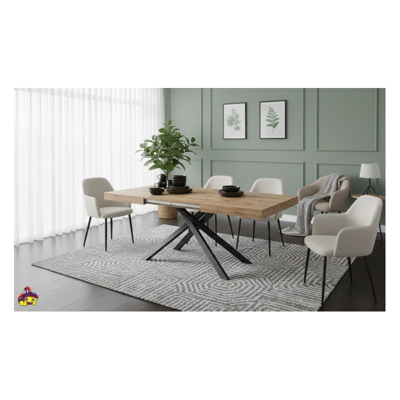 Tavoli allungabili rustici cm 140x90h.74 aperto cm 180/220 art.1929 nuovo consegna gratuita-arredamentishop.it  Tempesta Offe...