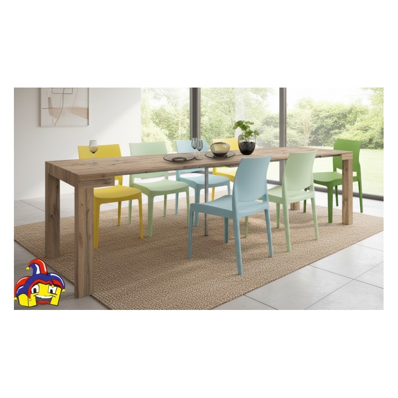 Consolle allungabile 3 metri cm 90x45h.76 aperta cm 90x300 nuova art.1876 consegna gratuita-arredamentishop.it  Tempesta Offe...
