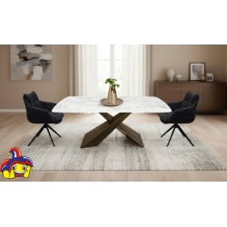 Tavolo gres porcellanato ceramica cm 160x90h.76 allungabile cm 200/240 nuovo art.2075 consegna gratuita-arredamentishop.it  T...