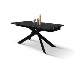 Tavolo in Ceramica Calacatta Black Lux Allungabile 160/240x90 cm - NUOVO - art. 2287 | ArredamentiShop.it  Tempesta Offerte m...