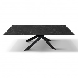 Tavolo in Ceramica Calacatta Black Lux Allungabile 160/240x90 cm - NUOVO - art. 2287 | ArredamentiShop.it  Tempesta Offerte m...