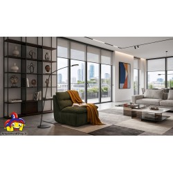 Poltrona relax verde in velluto Varas NUOVO art. 120335 - ArredamentiShop.it  AD TREND Offerte mobili 220,00 € 220,00 € 220,0...