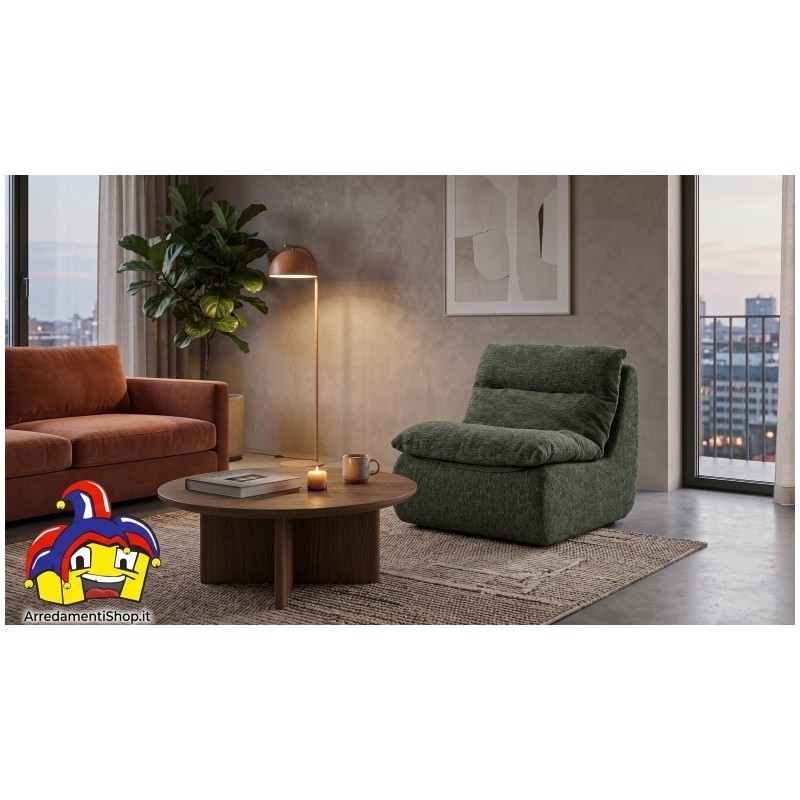 Poltrona relax verde in velluto Varas NUOVO art. 120335 - ArredamentiShop.it  AD TREND Offerte mobili 220,00 € 220,00 € 220,0...