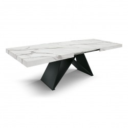 Tavolo Allungabile Statuario L. 160-240 P. 90 H. 77 Nuovo - Tavoli Industrial Chic Art. 2310 - Arredamentishop.it  Tempesta O...