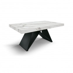 Tavolo Allungabile Statuario L. 160-240 P. 90 H. 77 Nuovo - Tavoli Industrial Chic Art. 2310 - Arredamentishop.it  Tempesta O...