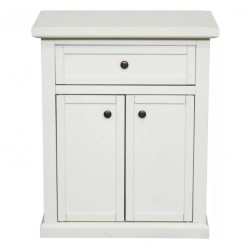 Mobiletto con Sportelli in Legno Bianco Opaco L. 64 P. 32 H. 80 - Articolo Nuovo | Art. 01372 | ArredamentiShop.it  Tempesta ...
