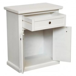 Mobiletto con Sportelli in Legno Bianco Opaco L. 64 P. 32 H. 80 - Articolo Nuovo | Art. 01372 | ArredamentiShop.it  Tempesta ...