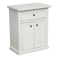 Mobiletto con Sportelli in Legno Bianco Opaco L. 64 P. 32 H. 80 - Articolo Nuovo | Art. 01372 | ArredamentiShop.it  Tempesta ...