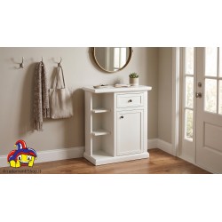 Mobiletto Salvaspazio Multiuso Bianco L.64 P.32 H.74 cm - NUOVO - Art. 1373 | ArredamentiShop.it  Tempesta Offerte mobili 140...