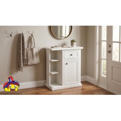 Mobiletto Salvaspazio Multiuso Bianco L.64 P.32 H.74 cm - NUOVO - Art. 1373 | ArredamentiShop.it  Tempesta Offerte mobili 140...