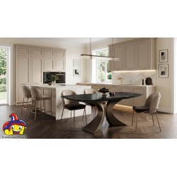 Tavolo in marmo nero (ceramica) allungabile 180/260x90h76 cm - Nuovo - Art. 2301 - ArredamentiShop.it  Tempesta Offerte mobil...