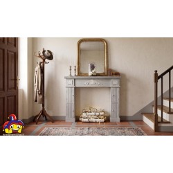 Consolle Camino Shabby Chic con 4 Ante cm 120x23,5h101 Nuovo art.119306 - arredamentishop.it  AD TREND Offerte mobili 130,00 ...