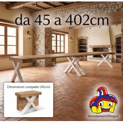 Consolle allungabile tavolo 90x45 h.75 cm fino a 402 cm nuovo Art.2374 - arredamentishop.it  Tempesta Offerte mobili 545,00 €...