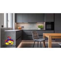 Set 4 Sedie Cucina Moderne Flanella Grigia 44x55xh87 cm Nuovo art.101986 - arredamentishop.it  AD TREND Offerte mobili 150,00...