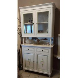 Credenza con Vetrina Classica Bianca L 104 x P 43 x H 218 cm - Nuovo - art.499 - ArredamentiShop.it  Tempesta Offerte mobili ...