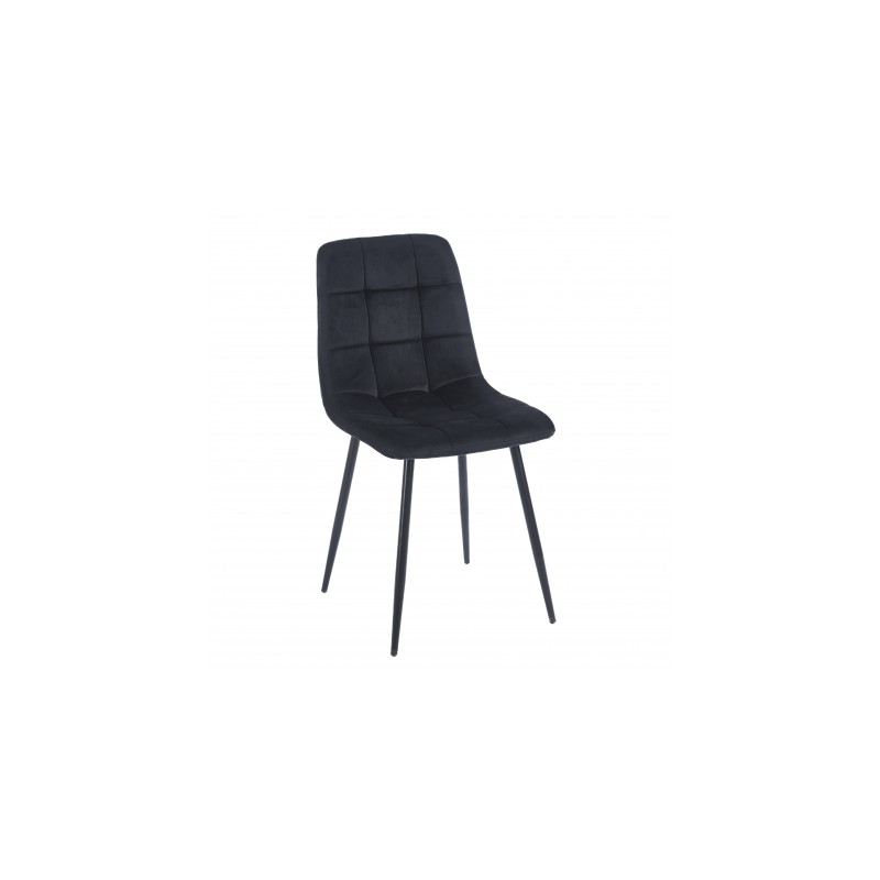 Set 4 sedie nere moderne Pawn in flanella cm 44x55h87 nuovo art.101984 arredamentishop.it  AD TREND Offerte mobili 150,00 € 1...